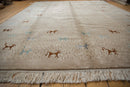 RESERVED 8x10 New Indian Folk Art Design Carpet