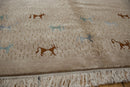 RESERVED 8x10 New Indian Folk Art Design Carpet