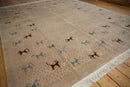 RESERVED 8x10 New Indian Folk Art Design Carpet