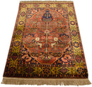 3x5 Vintage Indian Bakhtiari Design Rug
