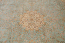 12x14 Vintage Fine Bulgarian Kerman Design Square Carpet