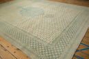 9x11.5 Vintage Distressed Bulgarian Tabriz Design Carpet