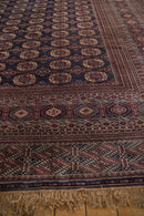 12x12.5 Vintage Fine Bokhara Square Carpet
