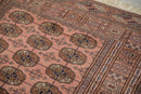 4x4 Vintage Fine Bokhara Square Rug