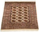 5x5 Vintage Fine Bokhara Square Rug