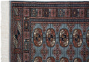 2.5x3 Vintage Fine Bokhara Square Rug