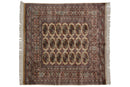 5x5.5 Vintage Fine Bokhara Square Rug