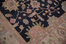 9x12 Vintage Tea Washed Indian Sultanabad Soumac Design Carpet
