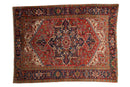 7x9.5 Vintage Heriz Carpet