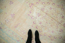 10x14 Vintage Distressed Bulgarian Kerman Design Carpet