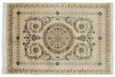 4x6 Vintage Indian Savonnerie Design Rug