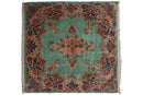 4.5x5 Vintage Kerman Square Rug
