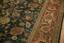 9x11.5 Vintage Indian Serapi Design Carpet