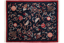 8x10 Vintage Contemporary Indian Peking Design Carpet