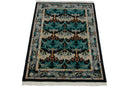 6x9 Vintage Indian William Morris Design Carpet