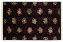 6x9 Vintage Contemporary Indian Aubusson Design Carpet