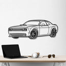 2023 Challanger Perspective Metal Car Wall Art - NC0435