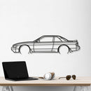 1990 Silvia S13 Detailed Metal Car Wall Art - NC0232