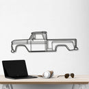 1965 C10 Stepside Pickup Metal Car Wall Art - NC0072