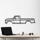 1975 F-250 Highboy Metal Car Wall Art - NC0168