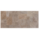 Meandros Walnut Antique Pattern Brushed, Chiseled and Unfilled - Full Truckload dry state top view