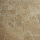 Meandros Walnut Antique Pattern Brushed, Chiseled and Unfilled - Full Truckload angle view