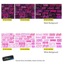 Pink XOXO Wallpaper Mural – Stylish Chic Glamour Girl’s Room Decor.