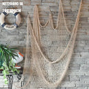 Mediterranean beige decorative fishing net wall hanging living room