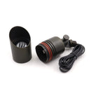 Medium Shroud Spotlights for Outside - Die-Cast Brass, Antique Bronze Finish