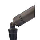 Medium Shroud Spotlights for Outside - Die-Cast Brass, Antique Bronze Finish