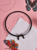 Medium Spring Metal Embroidery Hoop Nurge 160-2 Deep Black