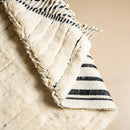 Melodic Monochrome - Luxury Shag Moroccan Rug