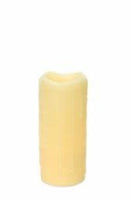 LED Dripping Candle 4"Dx9"H Wax/Plastic