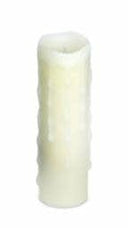 LED Wax Dripping Pillar Candle 1.75"Dx6"H Wax/Plastic - 2 AA Batteries Not Included