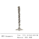 Melted style golden candlestick holder dining room molten metal decor