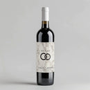 Men Rings Wine Label