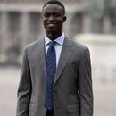 Orlando - Printed Silk Tie - Blue (Std)