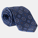 Orlando - Printed Silk Tie - Blue (Std)