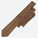 Palio - Printed Silk Tie - Brown