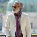 Pasquino - Reversible Silk Scarf - Wine