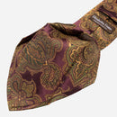 Cortina - Silk Jacquard Tie - Burgundy