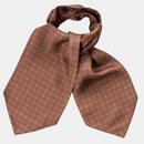 Pagani - Silk Ascot Cravat Tie - Cognac