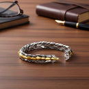 Mens Dragon Scale Bracelet Alloy Metal Symmetrical Wrist Bangle