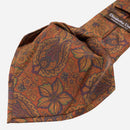 Trevi - Printed Madder Silk Tie - Ginger