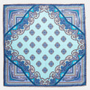 Lugano - Silk Pocket Square - Sea Blue