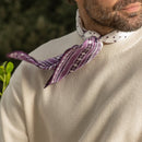 Verona - Silk Neckerchief - White & Lilac