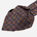 La Vigna - Printed Wool & Silk Tie - Navy