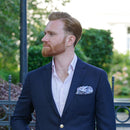 Assisi - Double Sided Silk Pocket Square - Lavender