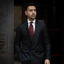 Vienna - Silk Jacquard Tie - Burgundy