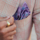 Assisi - Double Sided Silk Pocket Square - Lavender
